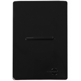 Cj Interruptor Simples Horizontal 4x2 - Novara Preto Brilhante Total